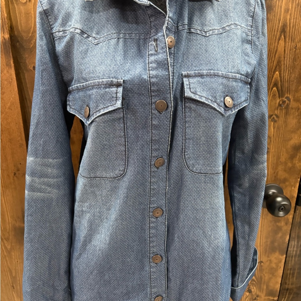 BCBGeneration Blue Denim Shirt